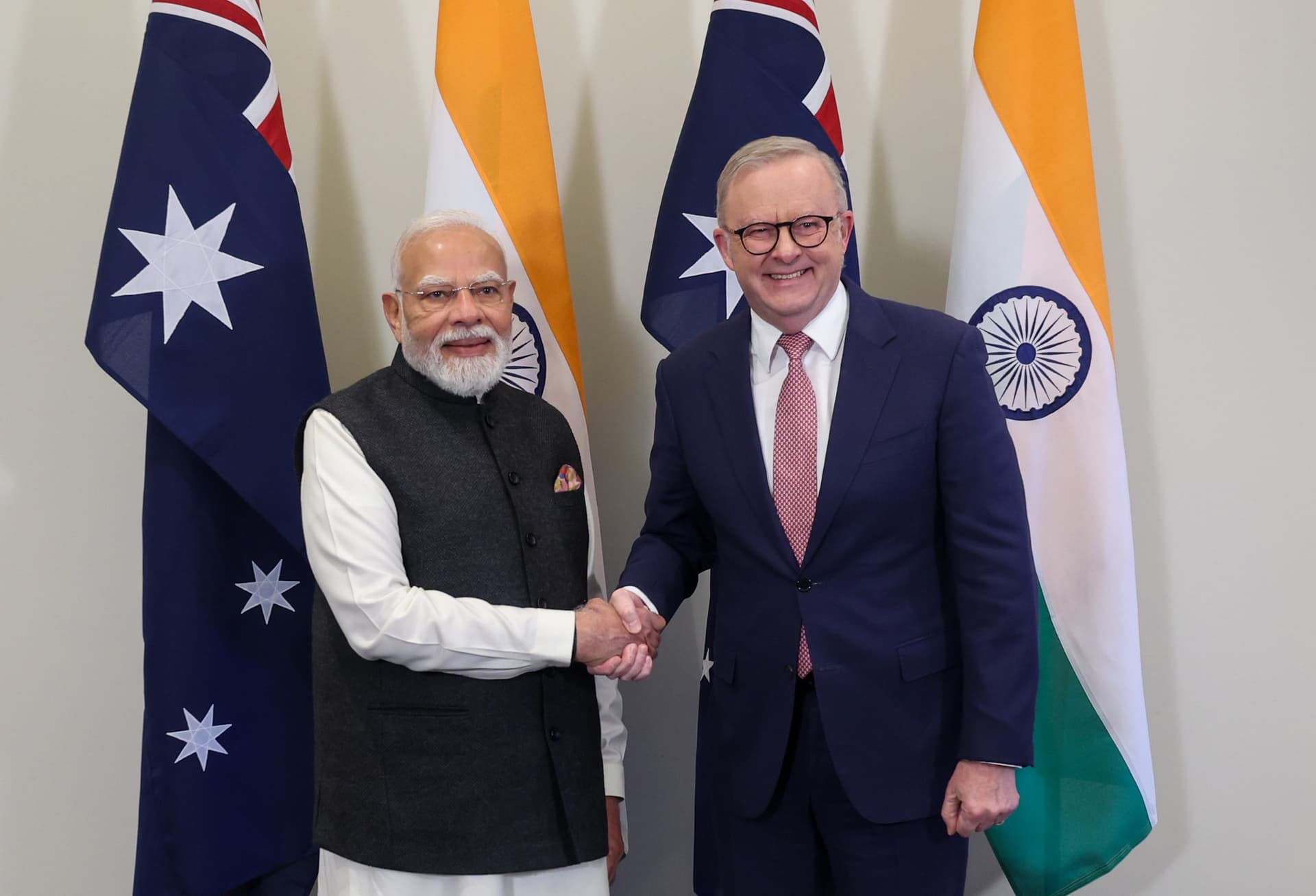 Prime Minister Modi and Australian Prime Minister Albanese at the Quad Summit